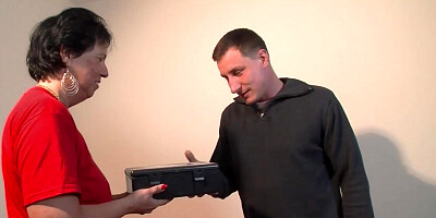 Big cock guy fucks German mature