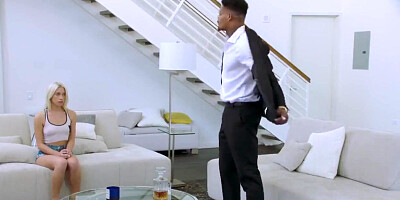 Khloe Kapri And Jason Luv In Blonde College Girl Bouncing On His Big Black Cock