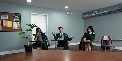 ...POV threesome with lusty Whitney OC...