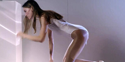 Long hair trailer with sexual Mia Reese from Straplez