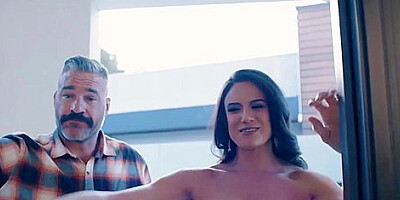 Kenna James, Chad Alva And Penney Play - Stepfamily Staying Over Is Not A Good Idea But Wife Is Curious