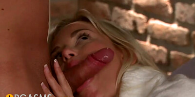 EJACULATIONS Young duo in love internal ejaculation for teenage blondie
