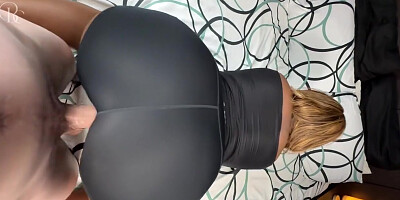 White Boy Fucks A Thick Black Girl Through A Glory Hole In Her Nike Pro Shorts