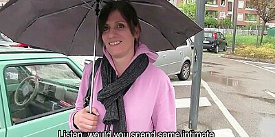 English Subtitles - Married Italian Milf Accepts The Indecent Proposal And Goes With The Stranger Hesitating A Little