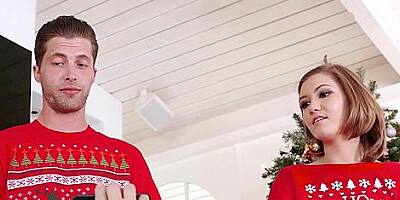 Holidays And Rough Love Making With Nasty Stepsis - Riley Mae