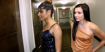 TeenGroupSex.com - BFFs call dangled stallion for Fresh Yr's Eve nail