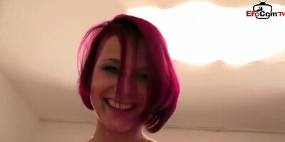 Skinny Amateur With Pink Hair And Small Tits At Sex Casting