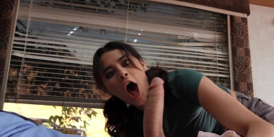 White and black teen deliver sexual heaven to trailer's owner