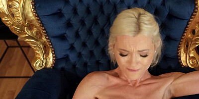 Zazie Skymm sucks cock and gets fucked in POV-style video