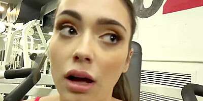 Stepbrother Stretched Out Ashly Andersons Sweet Pussy In A Public Gym