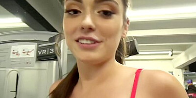 Stepbrother Stretched Out Ashly Andersons Sweet Pussy In A Public Gym