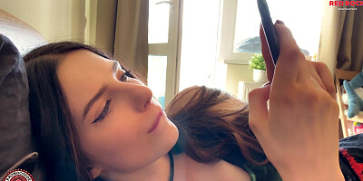 Моя девушка хотела кремпай, поэтому осталась на ночь - RedRock & Reislin Creampie