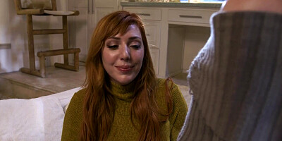 GIRLSWAY - Horny Redhead MILF Lauren Phillips Gets Aroused By Pretty Stepdaughter Myra Moans