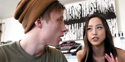 OUT OF THE FAMILY - Naughty Stepmom Masturbates Watching Her Stepdaughter Fuck Her Boyfriend - Alexia Anders