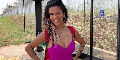 We Almost Got Caught! Fucking In The Woods With A Horny Stepmom