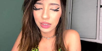 Submissive Latina Teen: Solo JOI Role-Play with Footjob