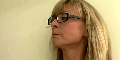 Mature milf fucks her husband son when he catches him masturbating