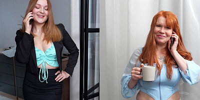 Hot Threesome with My Stepmom and Teacher