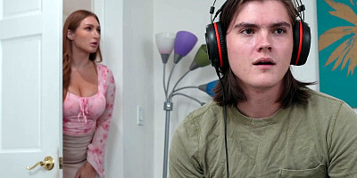 Cock Hungry StepMom Skylar Snow fucks angry video game nerd's fat dick - OopsFamily