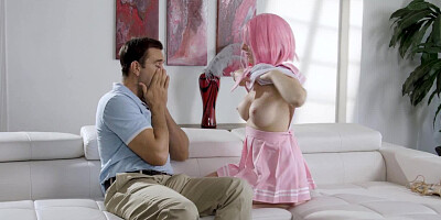 Cosplay Stepdaughter Seduces Her Stepdad - Charly Summer