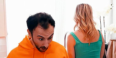 Jacob Coldwater, Bella Rolland And Charlie Forde - Roommate Interrupts Kitchen Make-out