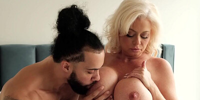 Busty Billie Jean Austin is hot for her son's friend