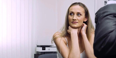 The busty blonde woman will do all sorts of things