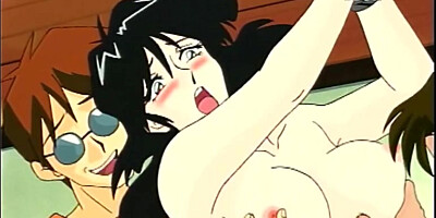 Roped hentai mom with bigboobs gangbang by bandits