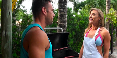 Hot MILF cheats on husband with athletic pal