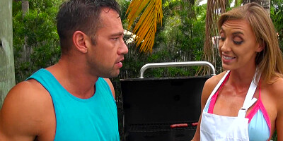 Hot MILF cheats on husband with athletic pal