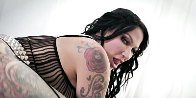 Fascinating Romi Rain's tattooed action