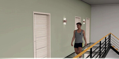 My Stepbrother's Wife #33 While sharing the bathroom with John, Jennifer masturbated