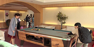 Aunt Relieving Her Not Nephew After Taking Her To Ladies Onsen