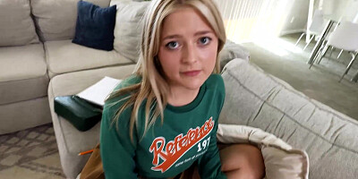 Uber-cute stepsis Jill Taylor impatiently waits for my jism to be on her face