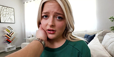 Uber-cute stepsis Jill Taylor impatiently waits for my jism to be on her face