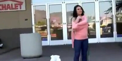 Hot NRI girl flashing publically
