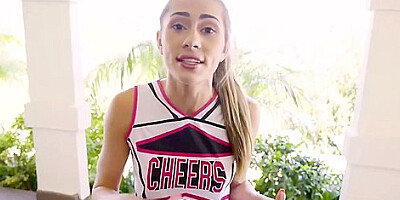 Mackenzie Mace In Passionate Cheerleader Wants To Gag On Cock