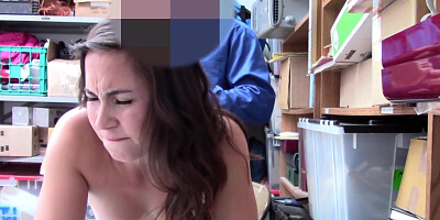 ShopliftersPunished.com - Facialized Geneva King banged with monstrous police man rod by insatiable cop