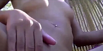 Solo Fingering Pussy Outdoor