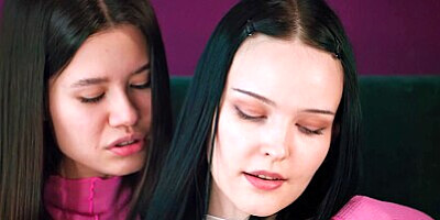 ULTRAFILMS Two gorgeous girls Amelia Riven and Evelin Elle making each other happy