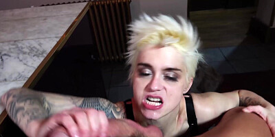 Busty blonde vixen dicked and pussy licked by hung stud