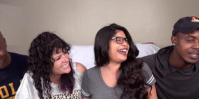 Casting Desperate Amateurs Crimson Hollee Misty Isabella having their tight pussies banged rough