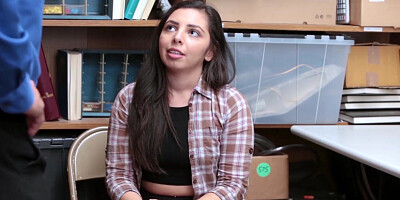 ShopliftersPunished.com - Brave teenie Luna Leve caught crimson passed stealing and disciplined with man sausage by cop