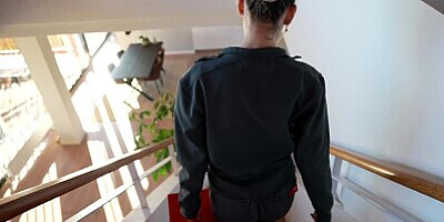 I'M STUCK! Defenseless plumber girl gets used by pervert who can't resist - Hope Heaven