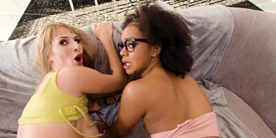 Teens Love Huge Cocks: Asteria Diamond in socks ass fingering