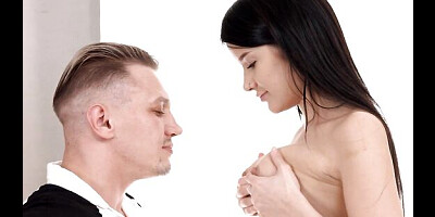 Raven-haired Viola Weber gets pleasure from this big cock