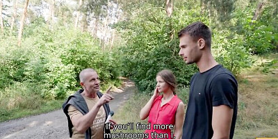 Daddy4k featuring George Uhl and Sarah Kay's forest sex movie