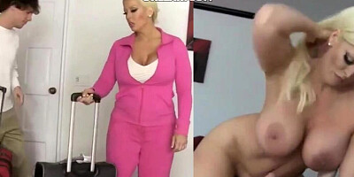 Sexy Stepmom Shares Hotel Room With Son - Alura Jenson