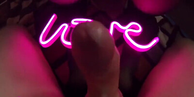 Amateur Couple Romantic Sex Under The Light Of A Pink Lamp Love Pov - Alisa Lovely