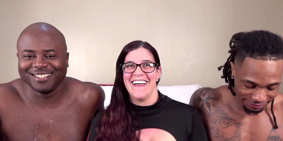 Desperate Amateurs Davina and Vicki getting spit roasted in hot BBC action